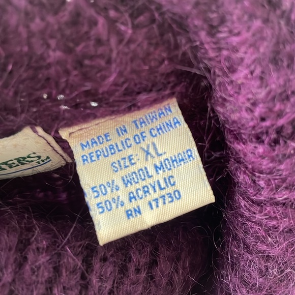 Vintage 1990s Boundary Waters long mohair sweater extra large - Picture 6 of 6